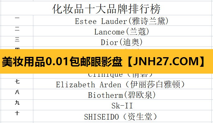 美妆用品0.01包邮眼影盘